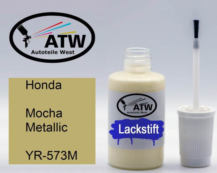 Honda, Mocha Metallic, YR-573M: 20ml Lackstift, von ATW Autoteile West.